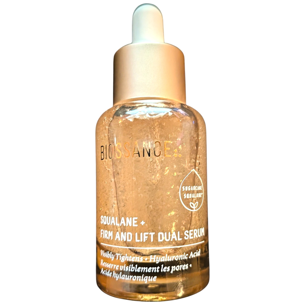 Biossance Squalane Firm & Lift Dual Serum 1floz/30ml Hyaluronic Acid New Unboxed